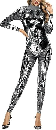 Generisch Costume d'Halloween pour femme - Personnage du film d'Halloween - Combinaison avec coupe ajustée