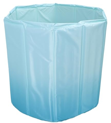 Jeffergarden Hopfällbart Badkar, Bärbart PVC-badkar för Is och Varmvatten, 7-lagers Isolering, Idealiskt för Vuxna och Idrottare Att Njuta Av Blötläggning (70 cm)