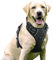 rabbitgoo No-Pull Hundegeschirr für große Hunde Welpengeschirr Einstellbar Weich Geschirr Sicher Kontrolle Brustgeschirr Gepolstert Dog Harness Schwarz XL