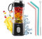 Portable Mini Blender Personal Size Smoothie Maker for Shakes and Smoothies with USB Rechargeable Mini Juicer for Travel, Sports (Black)