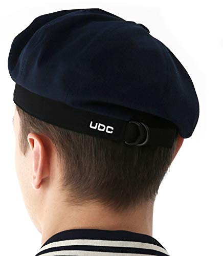 UNDERCONTROL Cappello da Cacciatore Unisex con Berretto da Pittore Francese, Casual, Regolabile, con Cinturino Militare in (IT, Testo, M, L, Navy)