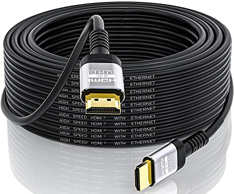 Soonsoonic 4K Cavo HDMI 15 metri | Cavi HDMI 2.0 ad alta velocità & 4K@60Hz HDR ARC HDCP2.2 CEC Ethernet filo | per TV UHD, monitor,portatile, Xbox, PS4/PS5, ecc.