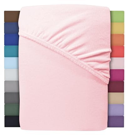 Winter Spannbettlaken | Farbenfrohes Thermo Fleece | Spannbetttuch, Bettlaken in vielen Größen und Farben (140 x 200 cm - 160 x 200 cm, Rosa)