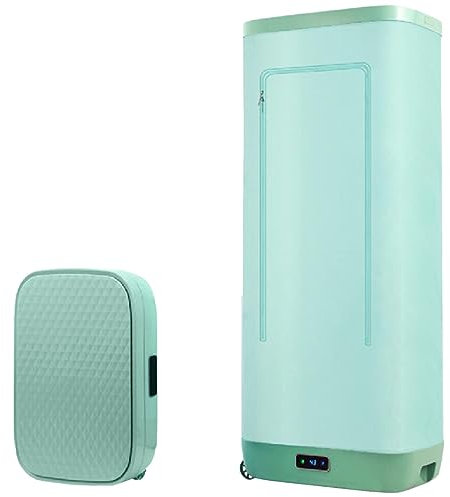 Gvqng Macchina da Stiro Automatica, Asciugatrice Pieghevole, Igienizza E Asciuga I Vestiti, Pressa A Vapore Macchina da Stiro, Asciugatrice Portatile, Risultati da 10 Minuti,Verde