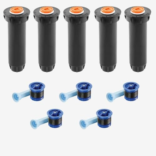 5 STK. Rain-Bird Versenkregner Typ 1800/1804 10 cm Aufsteiger inkl. HE-Van 10 Düse 2,4 bis 3,0 m