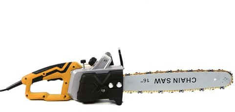 Motosierra eléctrica de 16 pulgadas motosierra eléctrica 2000W cadena cadena ajustable motosierra a batería 800r/min,Para la explotación forestal, poda de ramas