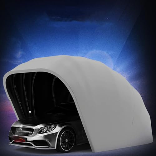 WTTTTW Cochera de Gran tamaño, cochera Plegable, toldo retráctil para Refugio de automóviles, cobertizo de Garaje semiautomático, estacionamiento para Casas móviles de Servicio Pesado
