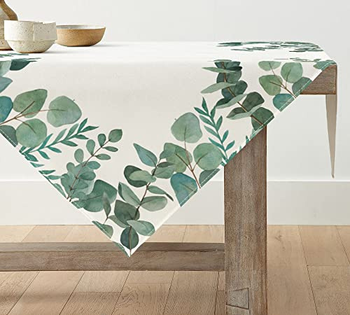 Artoid Mode Eucalipto, biancheria da tavola estiva, primavera, stagionale, cucina, decorazione per interni, vacanze, feste, 120 x 120 cm