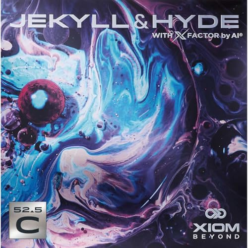 Generisch XIOM Jekyll & Hyde C52.5 - Rivestimento per ping-pong (rosso, 2,1 mm)