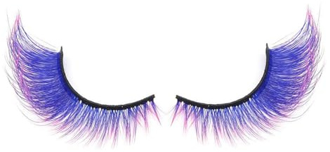 Cils arc-en- | Extensions de cils artificiels – Maquillage des yeux réutilisable pour fête, mariage, débutant, carnaval, Halloween Pride