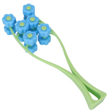 LALADEFIEE Masseur Facial Rouleau De Menton V-type Compact Portable Pour Visage Femmes Usage Domestique Plastique Vert Bleu
