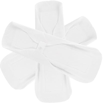 HOMSFOU Bragas Menstruales Reutilizables de Algodón Blanco Cierre de Botón, 3 Piezas para Viaje, Prevención de Fugas y Comodidad Femenina