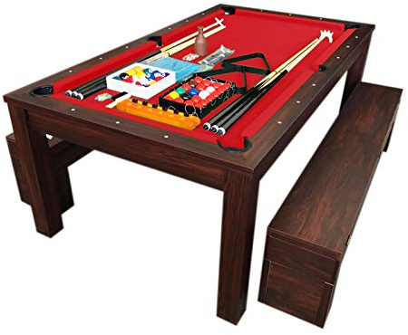 GRAFICA MA.RO S.R.L. Billardtisch Billard 7 FT Neue Billard-Spiel mit Tischplatte und Containerbänke