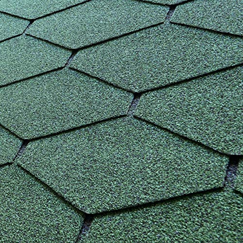 Dachschindeln 30er Pack Dreieck grün je 3 m² = Gesamt 90 m²