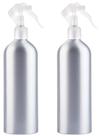 Lurrose Vaporisateur Vide Aluminium 21Cm Réutilisable Portable Pour Eau De Rosée Parfum Maquillage Bouteille Spray Fine Brume Compacte Facile À Nettoyer