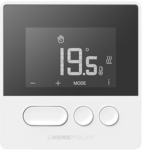 Home Pilot - Termostato smart Pure con ricevitore per il controllo del riscaldamento. Riscaldamento smart | Risparmio energetico | Comando vocale – 8130000