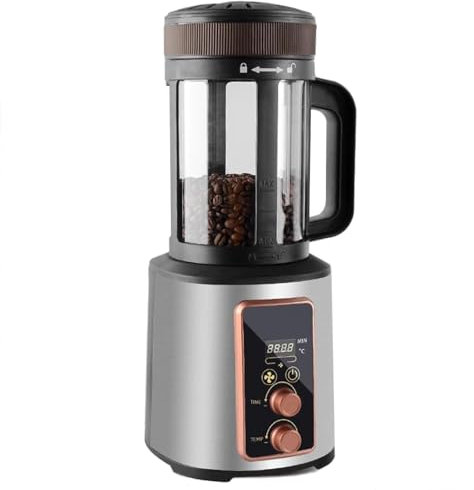 Coffee Bean Roaster Machine, Electric Hot Air Coffee Roaster, with Adjustable Timer Roasting Heating and Air Fan Setting, Roast 100-400g Coffee Bean, Gift for Coffee Lover