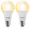 DiCUNO Lichtsensor Glühbirne 12W=100W E27 LED Lampe, Warmweiß 3000K, 1100LM Radar-Bewegungsmelder, HF-Sensorlampe, 360° Abstrahlwinkel, 80Ra, nicht flackern, für Haustür, Flur, Keller, 2er Set