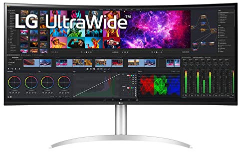 LG UltraWide Curved 5K Monitor 40WP95CP, 40 inch, 5K, 72Hz, 5ms, Nano IPS Display, HDR 10, AMD Freesync, Thunderbolt 4, HDMI, Displayport, USB C