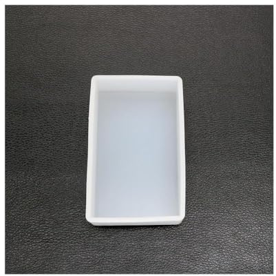 Uteruik Stampo rettangolare in resina siliconica, stampi per colata in epossidica, per realizzare decorazioni artigianali, 6 x 10 cm