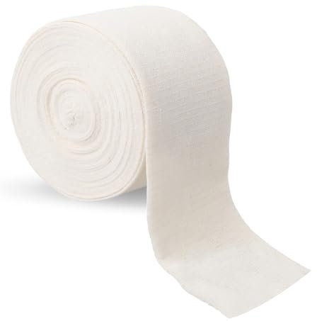 Bandage tubulaire élastique, 6,25 cm x 10 m Bandage de compression tubulaires, Bandages de pansement respirant, rouleau de gaze élastique, bandage de support extensible pour bras/genou/cheville