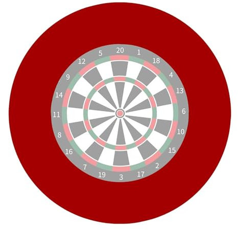 Dart Surround mit Zwischenring, Dartscheibe Schutzring, Dart Catchring Surround Auffangring, Dartscheibe Schutz, für optimalen Schutz von Wand, Boden, Dartpfeil und Flight, QPVRX529KQ12QM0MF