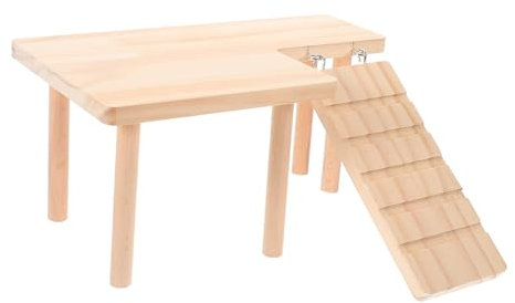 Milisten 1 Satz Hamster- Vogelfütterer Hund Großer Hamsterkäfig Kleintiertunnel Hamster Laufstall Hamsterspielzeug Rattenfalle Hamsterschaukel Zwinger Hamsterhaus Wurf Hölzern