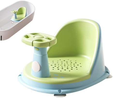 Asiento de baño para bebés - Silar portátil PP Soporte | Dispositivo de lavado cómodo de forma segura con diseño ligero práctico para niños niñas baño playa de baño