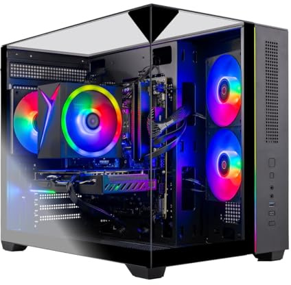 Skytech Gaming Crystal Gaming PC, Intel i5 14400F 2.5GHz, NVIDIA RTX 5050 8GB, 1TB NVMe SSD, 16GB DDR4 RAM 3200, 650W Gold PSU, Wi-Fi, Win 11, Desktop