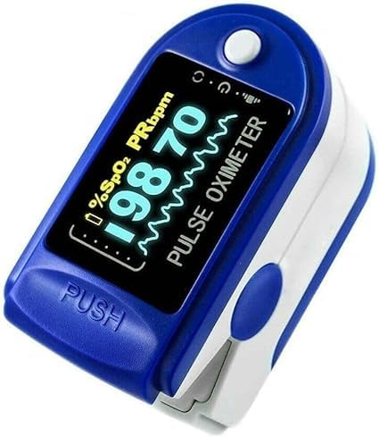 Pulsossimetro da Dito, Saturimetro Misurazione Precisa Della Saturazione di Ossigeno nel Sangue con Funzione di Allarme, Schermo OLED per Tutte le Persone.