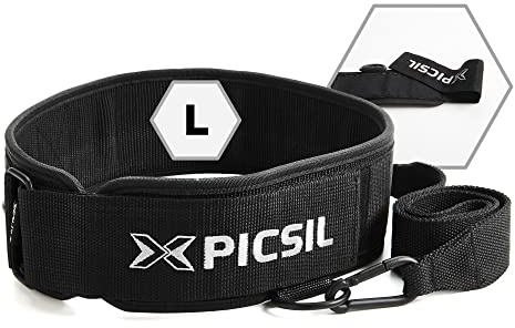 PICSIL Dip Belt, Weighted Belt, Weightlifting Belt for Training, Fitness, Gym (Large)