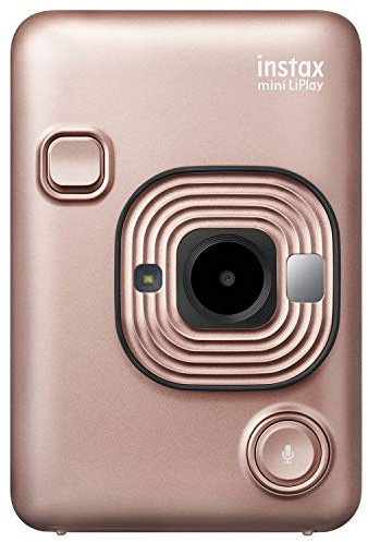 instax hybrid Instant Camera and Printer, Bluetooth, Blush Gold, LiPlay