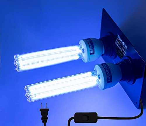 50 Watts(2x25W Bulb) Air Purifier for Whole House Duct Uv Light Sanitizer Hvac Ac Germicidal Filter UV-C Air Cleaner