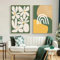 Uixxducc 2er Set Poster Set, Moderne Abstrakt Kunst Wandbilder, Abstrakt Pflanzen Blumen Bilder Set, Wanddeko für Wohnzimmer Schlafzimmer, Ohne Rahmen (CD,30x40cm)