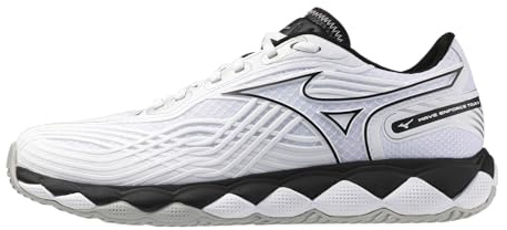 Mizuno Wave Enforce Tour 2 AC Men's Tennis Shoe, All Court Shoe, White-Black, US Mens 11