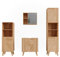 Vicco Badmöbel-Set Lucie, Bambus, 4 Teile, mit Midischrank und Hochschrank