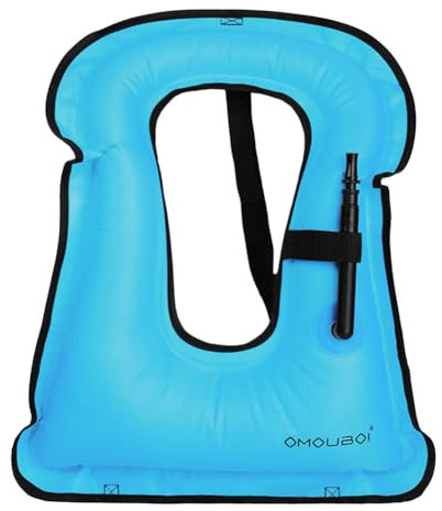 Lyeaa Verstellbare aufblasbare Auftriebsweste for Kinder Schnorcheln Schwimmen Kajakfahren Sicherheit