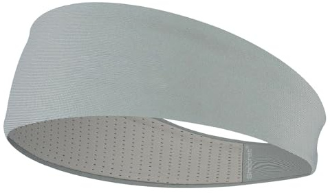 Bandeau Sport pour Femmes et Hommes, Sweatband Doux et Élastique, Antidérapant pour Course, Salle de Sport, Yoga, Vélo, Basket (Gris Clair)