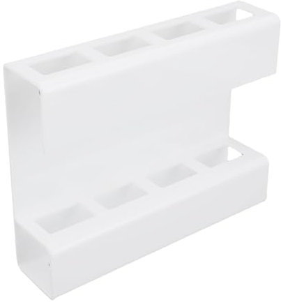 Porte-paille en Armoire, Organisateur de Rangement en Acrylique à Montage Mural avec Trous de Drainage pour Cuisine, Tablette, Porte de L'armoire (Blanc)