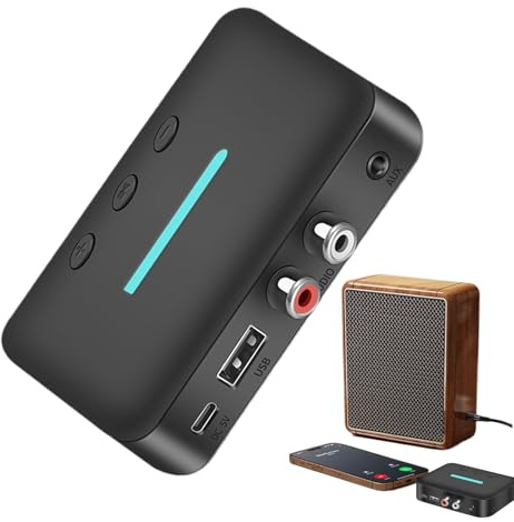 Adaptador de coche | Conversor Plug and Play Reducción de ruido | Audio inalámbrico para coche | para camión, tablero de coche, mejora de música de conducción