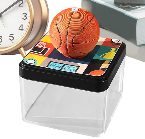 Basketboll 3D-planerare – 2026 avrivningskalender, skrivbordsorganisatör, semesterschema, familj jul skrivbordsvisning | 3D-kalenderplanerare arrangör innan för kontor barn tonåringar vuxna