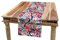 ABAKUHAUS Paisley Tischläufer, Bunte Blumen, Esszimmer Küche Rechteckiger Dekorativer Tischläufer, 40 x 180 cm, Türkis Lila