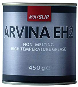 Molyslip ARVINA EH2 High Temperature Grease 450g Tin - Non Melting High Performance Anti Corrosion Grease for Bearing to 230°C