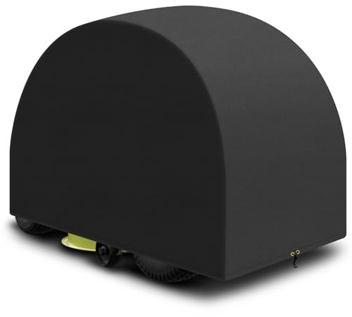 PATIO PLUS Ride on Lawn Mower Cover,Outdoor Garden Lawn Tractor Cover，Waterproof, Windproof, Anti-UV, Heavy Duty 420D Oxford Fabric,137 x 183 x 117 cm (Black)