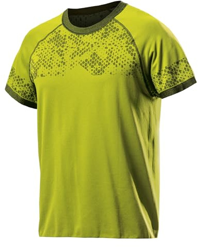 BIOTEX T-Shirt Ingamba Double Face per Ciclismo e Running, Intimo Tecnico Sportivo, vestibilità Morbida, Lime/Nero, Taglia II (M/L)
