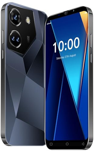 JtQtJ Teléfonos Baratos, 5.0 Pantalla IPS, 16GB ROM 128GB Ampliable, Android 9.0, Dual SIM Dual Camera 3G/2G Móviles y Smartphones Libres (HS-C20Pro-Black)