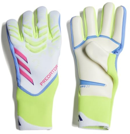 adidas Unisex Pro Goalkeeper Gloves Adults White/Yellow 10