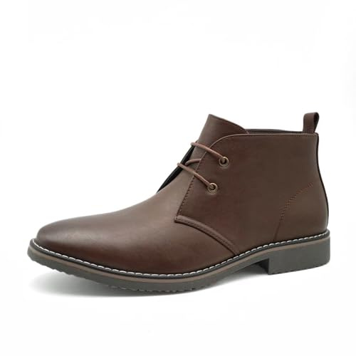 Finishing & Sewing Bottes Chukka Classiques pour Hommes, Bottes Lacet Désert, Bottes de Cheville Décontractées, 44 EU