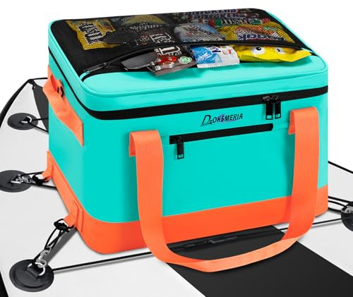Tabla de paddle Board Cooler impermeable, supercapacidad, tabla de surf con correa para el hombro y 6 clips de cuerda elásticos, bolsa de accesorios para tabla de paddle board y kayak
