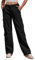 Fuakesor Cargohose Damen Baggy Y2K Multi Taschen High Waist Stretch Wanderhose Sport Jogginghose mit Elastischen Knöcheln(Schwarz,M)